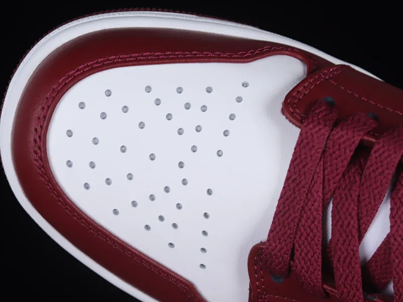 All categories Air Jordan Jordan series basketball shoes Air Jordan 1 Low G version pure original Air Jordan 1 Low "Bordeaux" AJ1 Joe 1 Bordeaux red low-top basketball shoes 553558-615